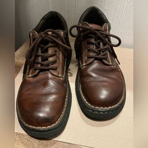 Mens GBX Leather Tie Up Walking Oxfords Size 8.5